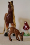 Ceramic Bambi Necklace $25.00